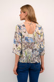 Cream Blouse Femme