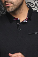 AU NOIR POLO MANCHES LONGUES HOMME