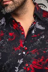 AU NOIR CHEMISE KNIT HOMME