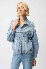 JOSEPH RIBKOFF VESTE EN DENIM FEMME