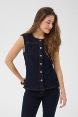 CREAM VESTE SANS MANCHE FEMME