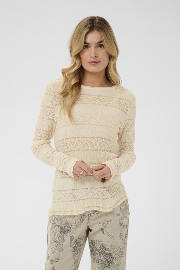 CREAM CHANDAIL FEMME