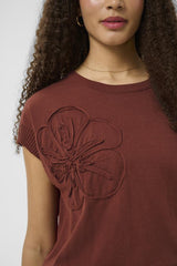 CREAM T-SHIRT FEMME