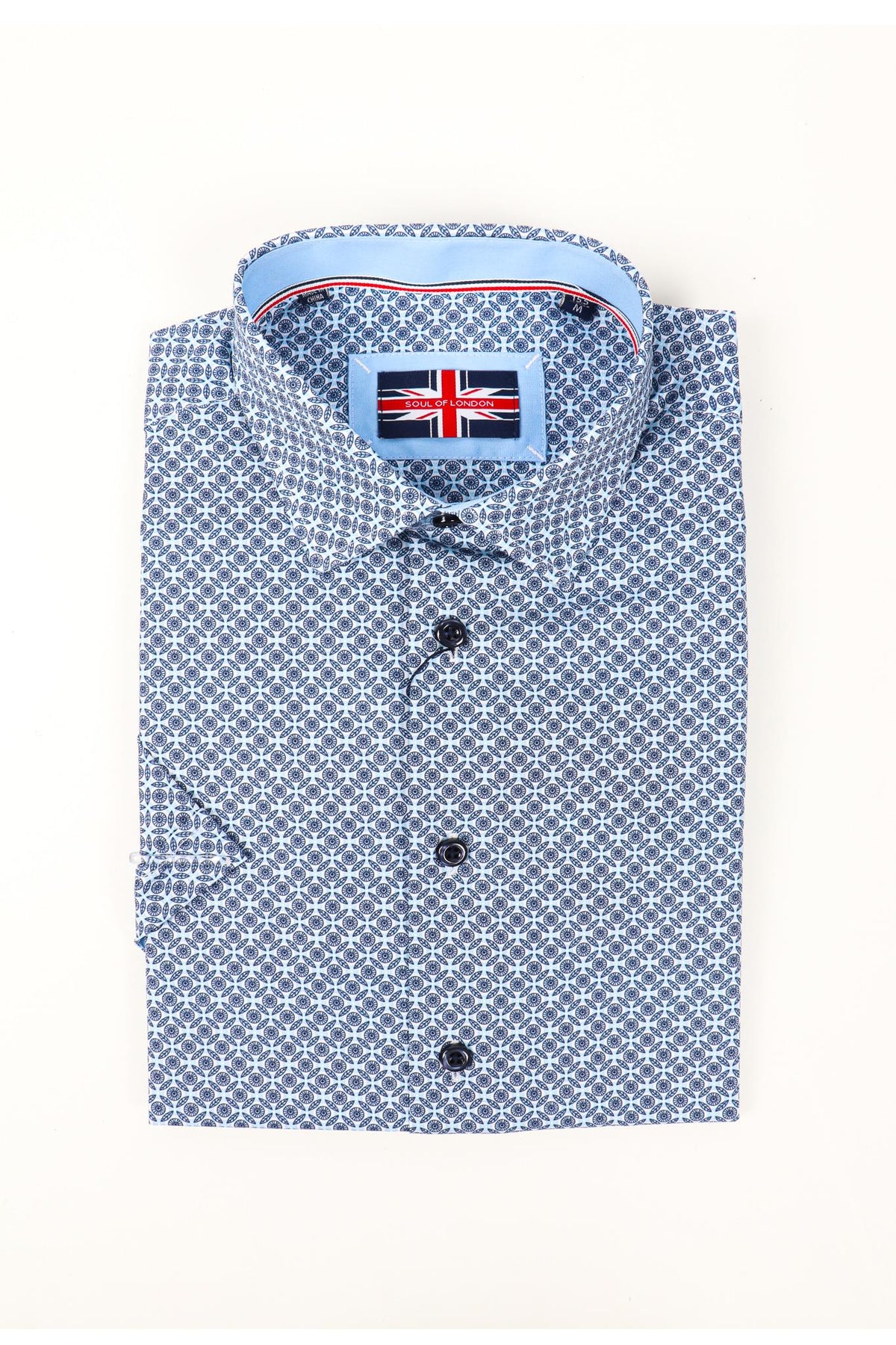 SOUL OF LONDON CHEMISE MANCHES COURTES HOMME