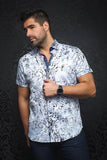 AU NOIR CHEMISE MANCHES COURTES HOMME