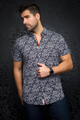 AU NOIR CHEMISE MANCHES COURTES HOMME