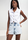 LEZ A LEZ Short en Jeans Femme