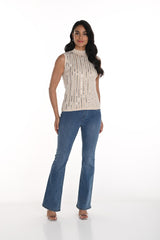 FRANK LYMAN PANTALON DENIM TISSU FEMME