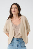 Cream Bolero Femme