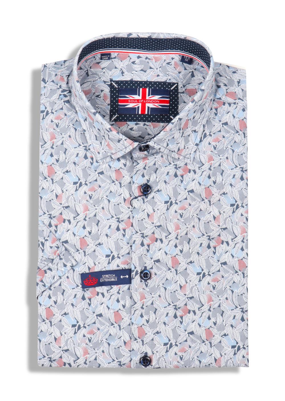 SOUL OF LONDON CHEMISE MANCHES COURTES HOMME