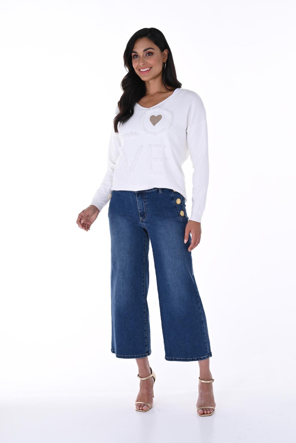FRANK LYMAN PANTALON DENIM FEMME