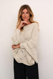 Cream Poncho Femme