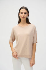 JOSEPH RIBKOFF CHANDAIL MANCHES COURTES FEMME