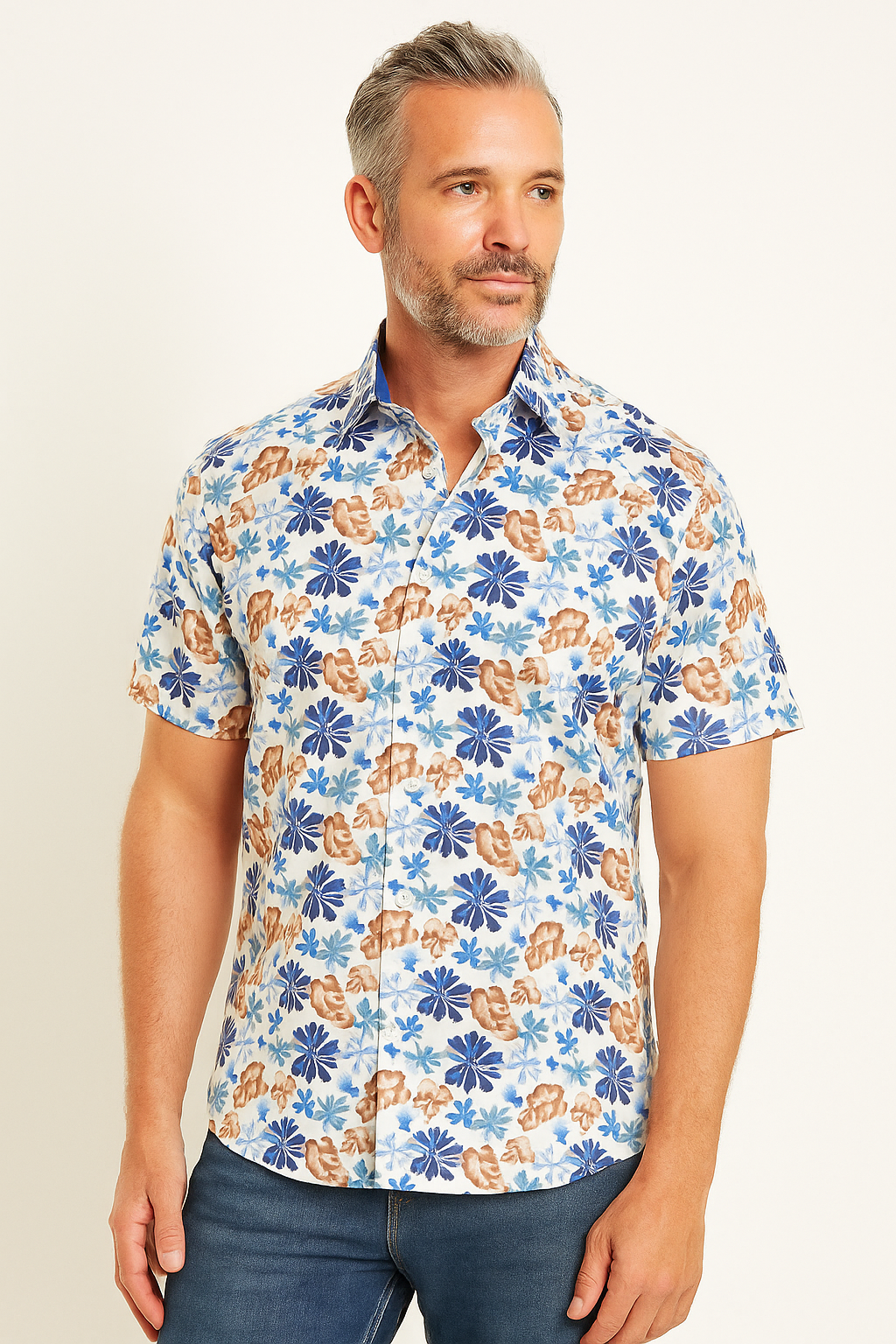 SOUL OF LONDON CHEMISE MANCHES COURTES HOMME
