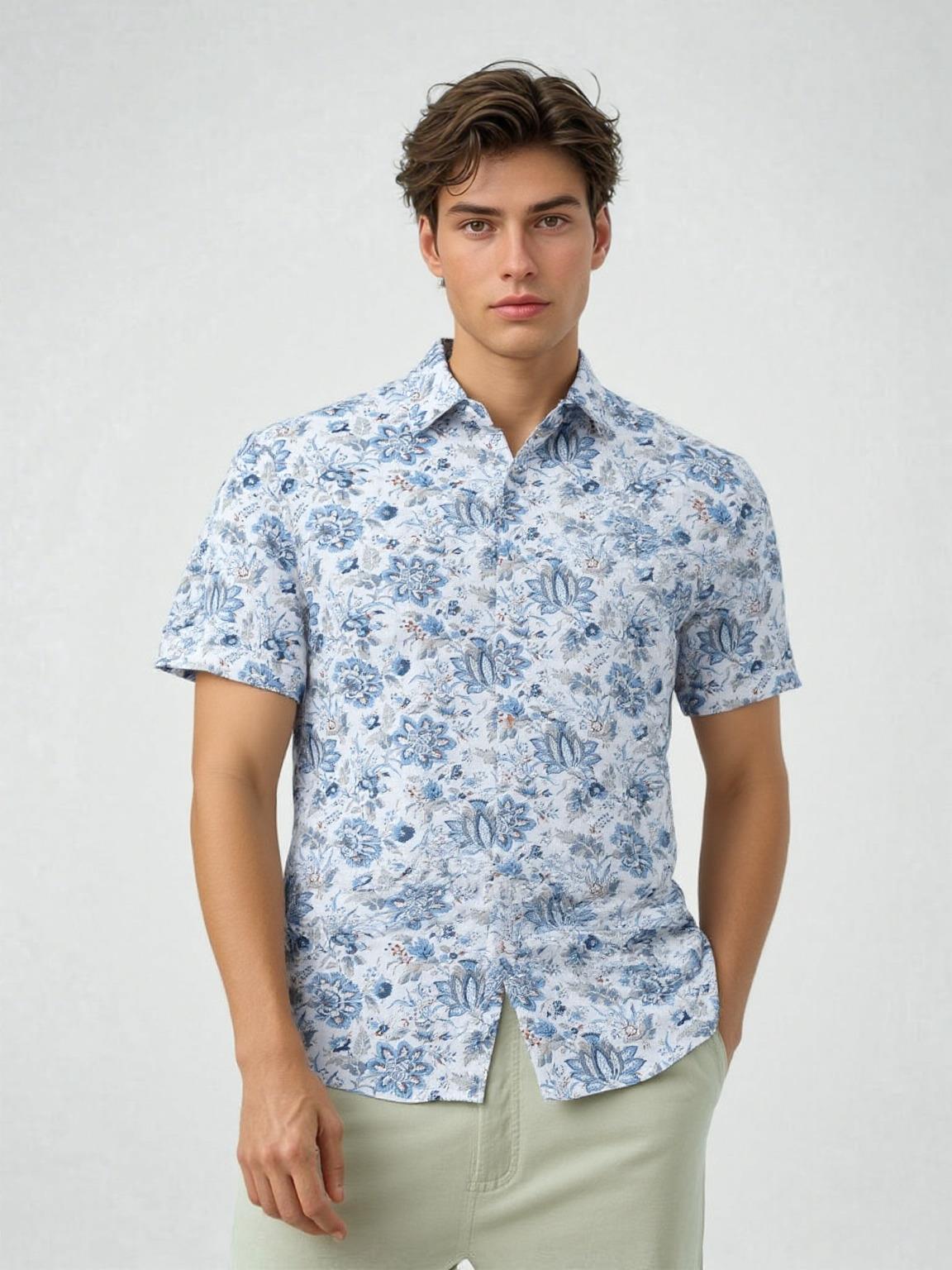 SOUL OF LONDON CHEMISE MANCHES COURTES HOMME