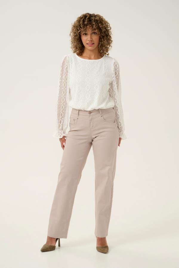 CREAM JEANS FEMME