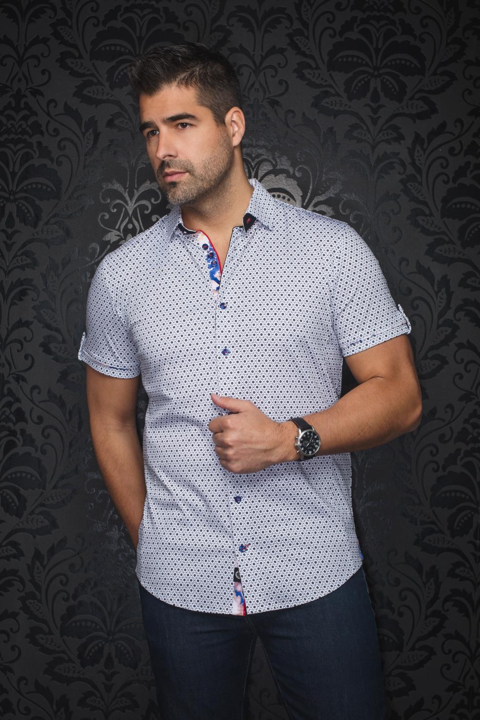 AU NOIR CHEMISE MANCHE COURTE HOMME