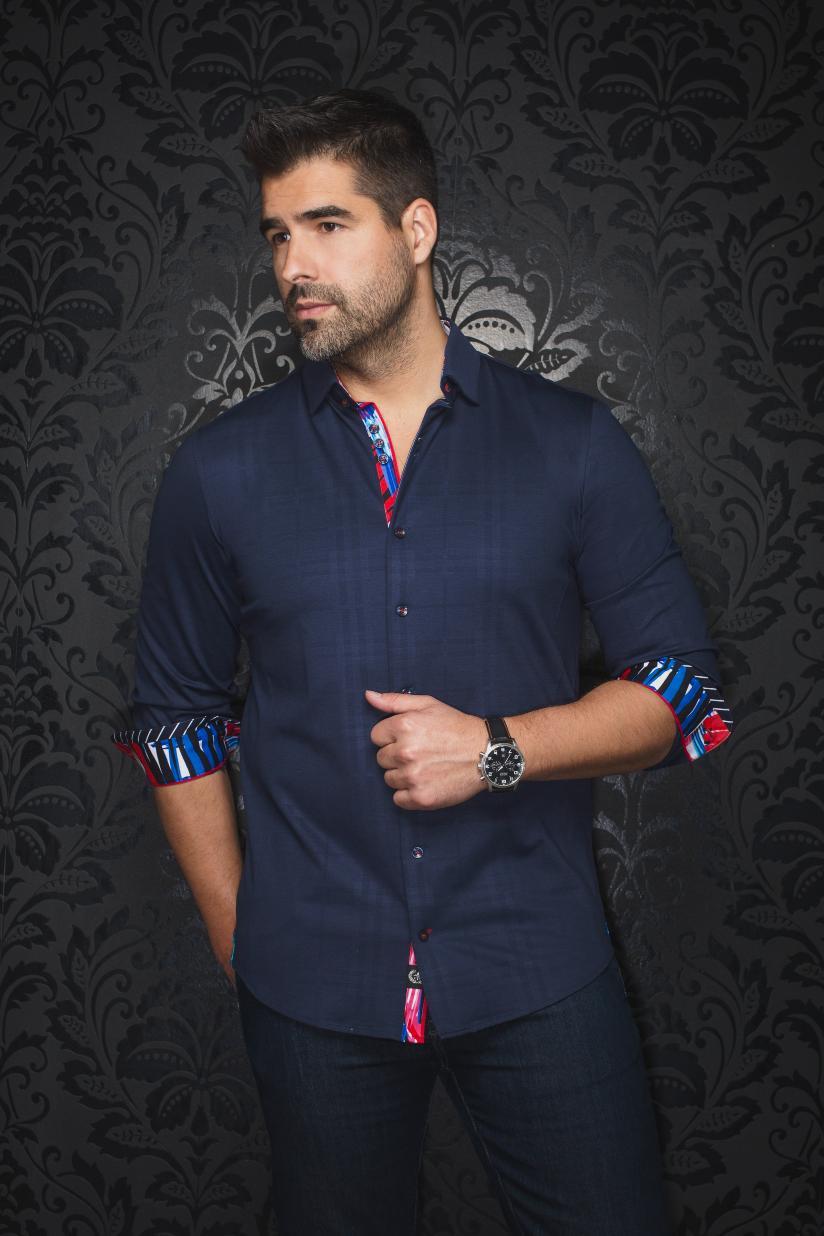 AU NOIR CHEMISE KNIT HOMME