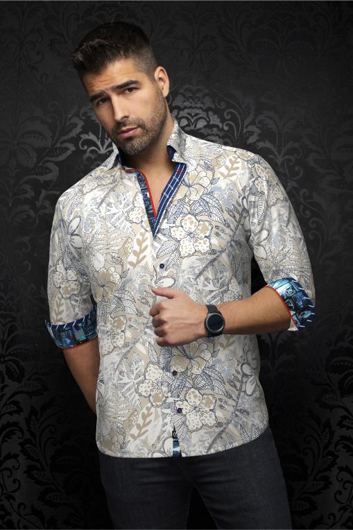 AU NOIR CHEMISE KNIT HOMME