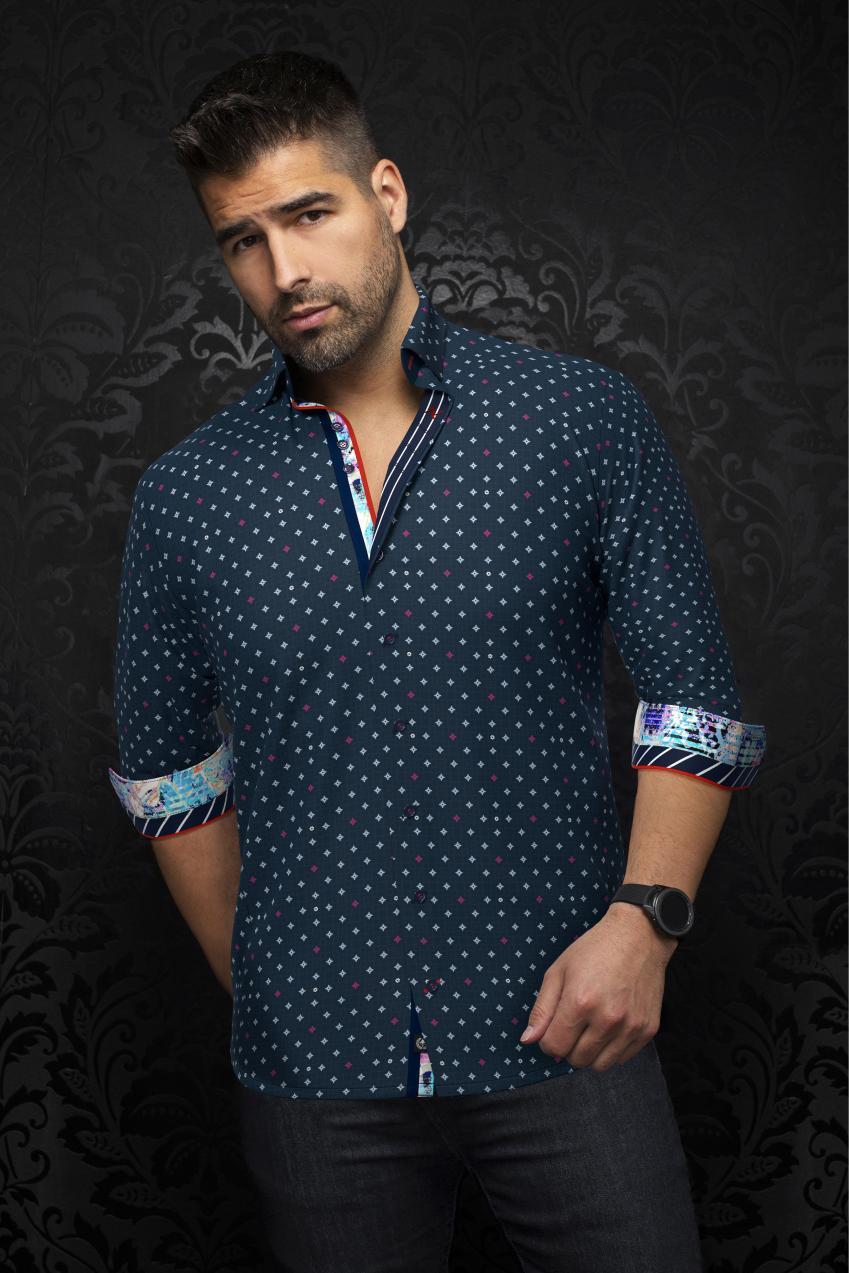 AU NOIR CHEMISE KNIT HOMME