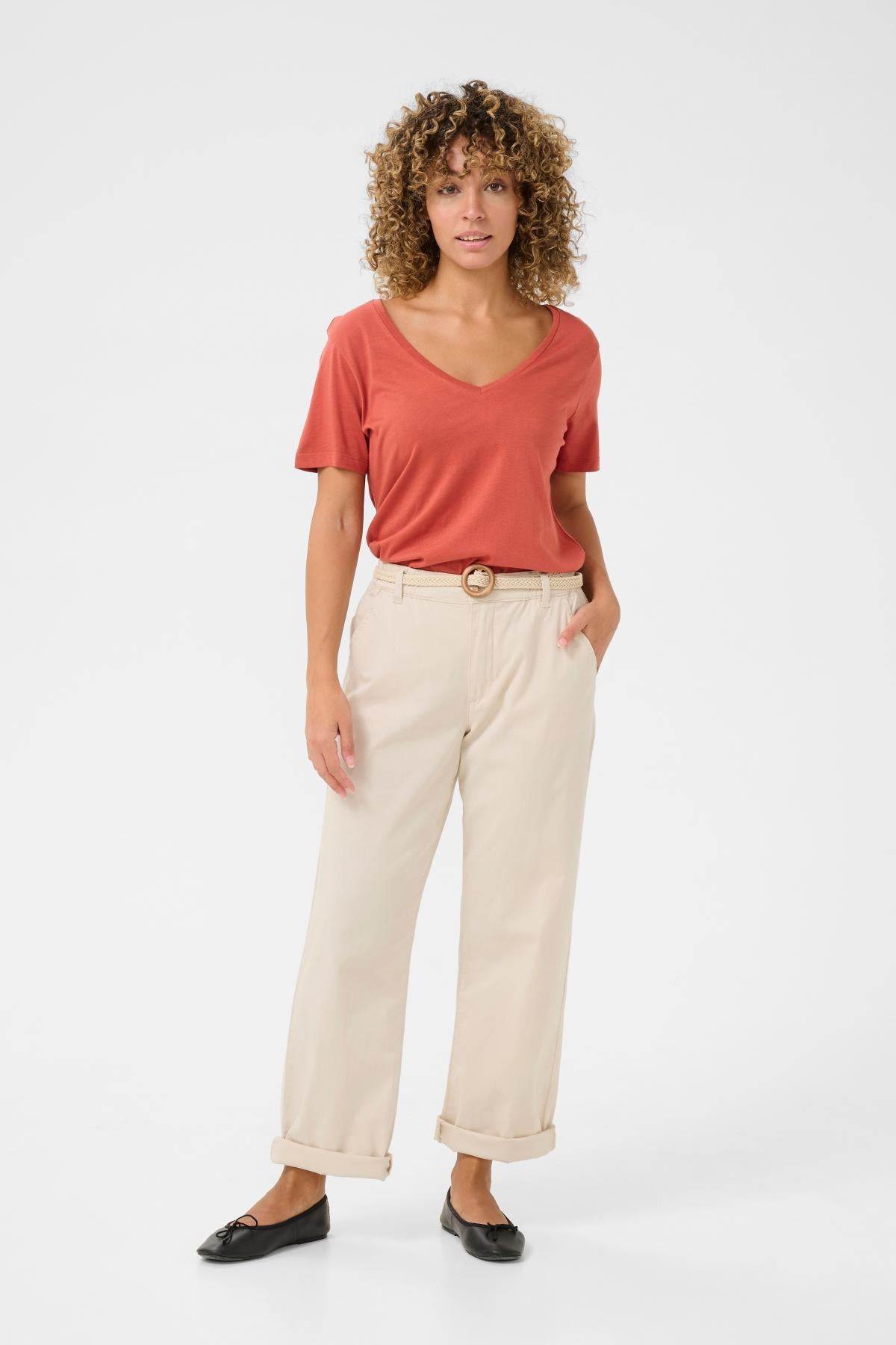 CREAM PANTALON FEMME