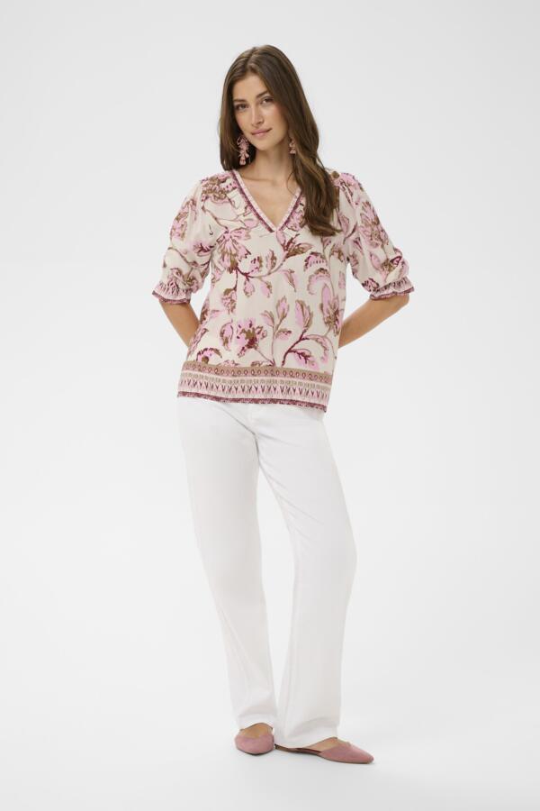 CREAM BLOUSE FEMME