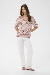 CREAM BLOUSE FEMME