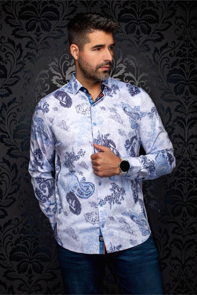 AU NOIR CHEMISE KNIT HOMME