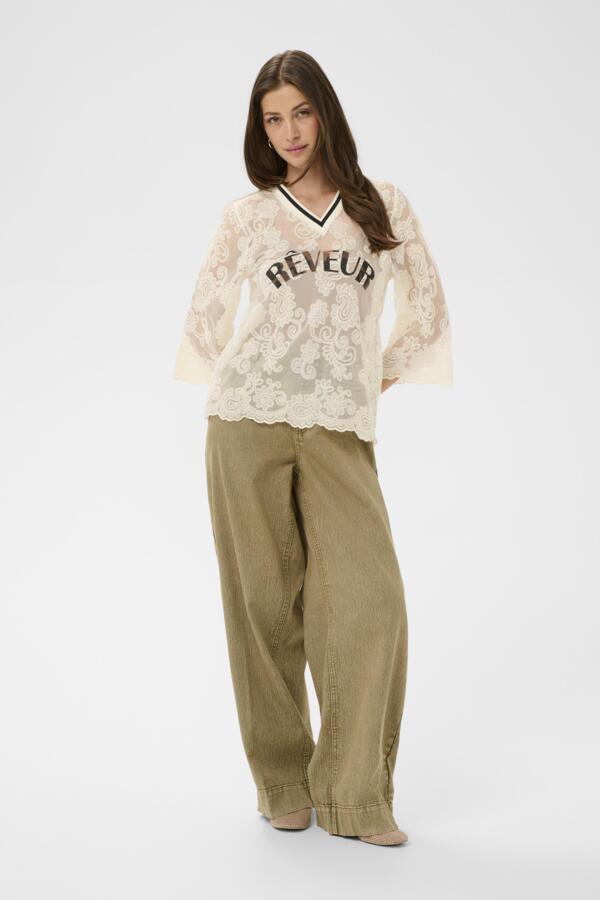 CREAM BLOUSE FEMME