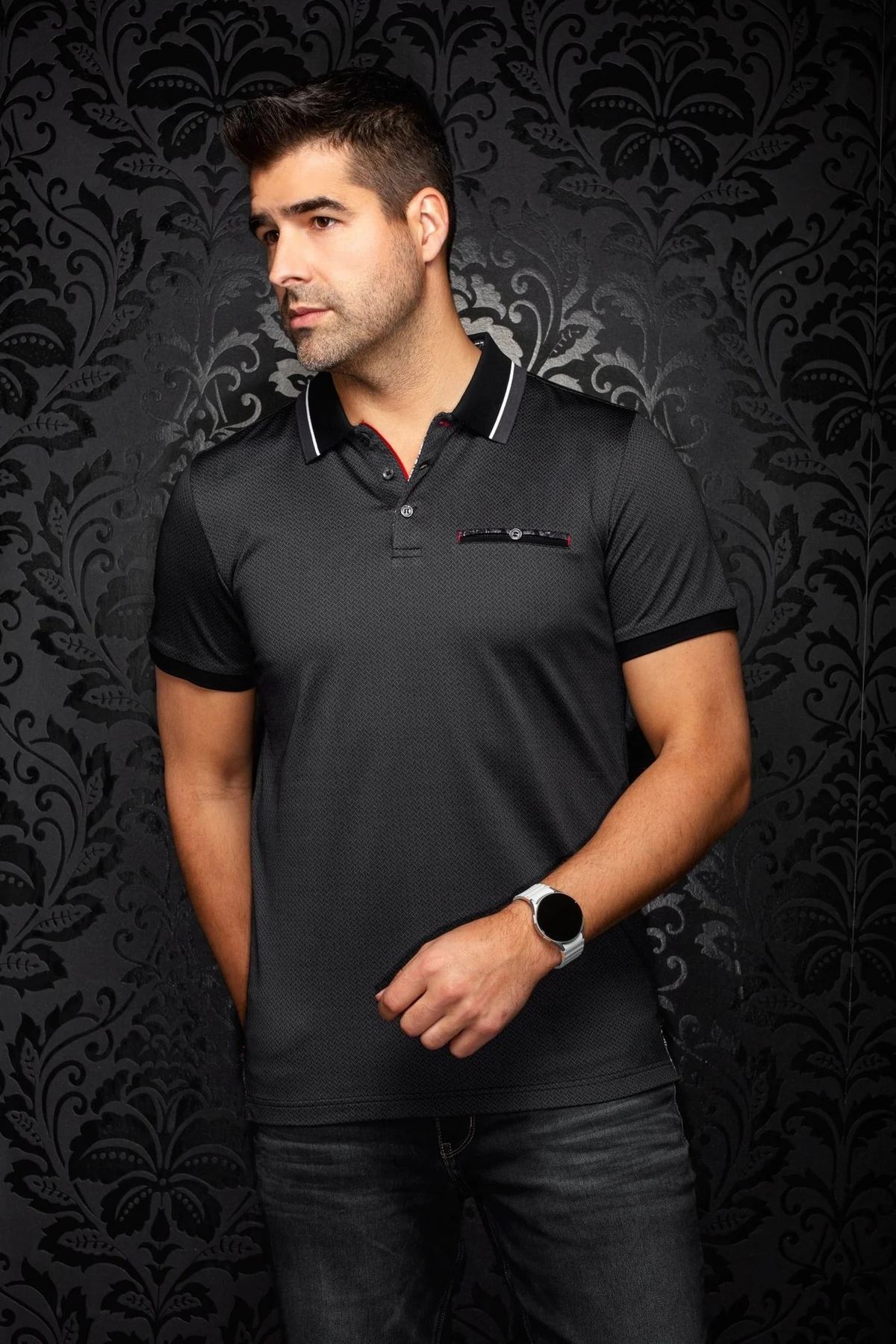 AU NOIR POLO HOMME
