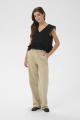 CREAM PANTALON FEMME