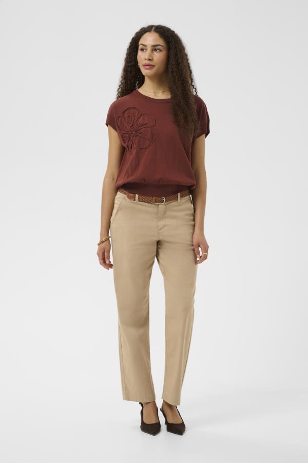 CREAM T-SHIRT FEMME