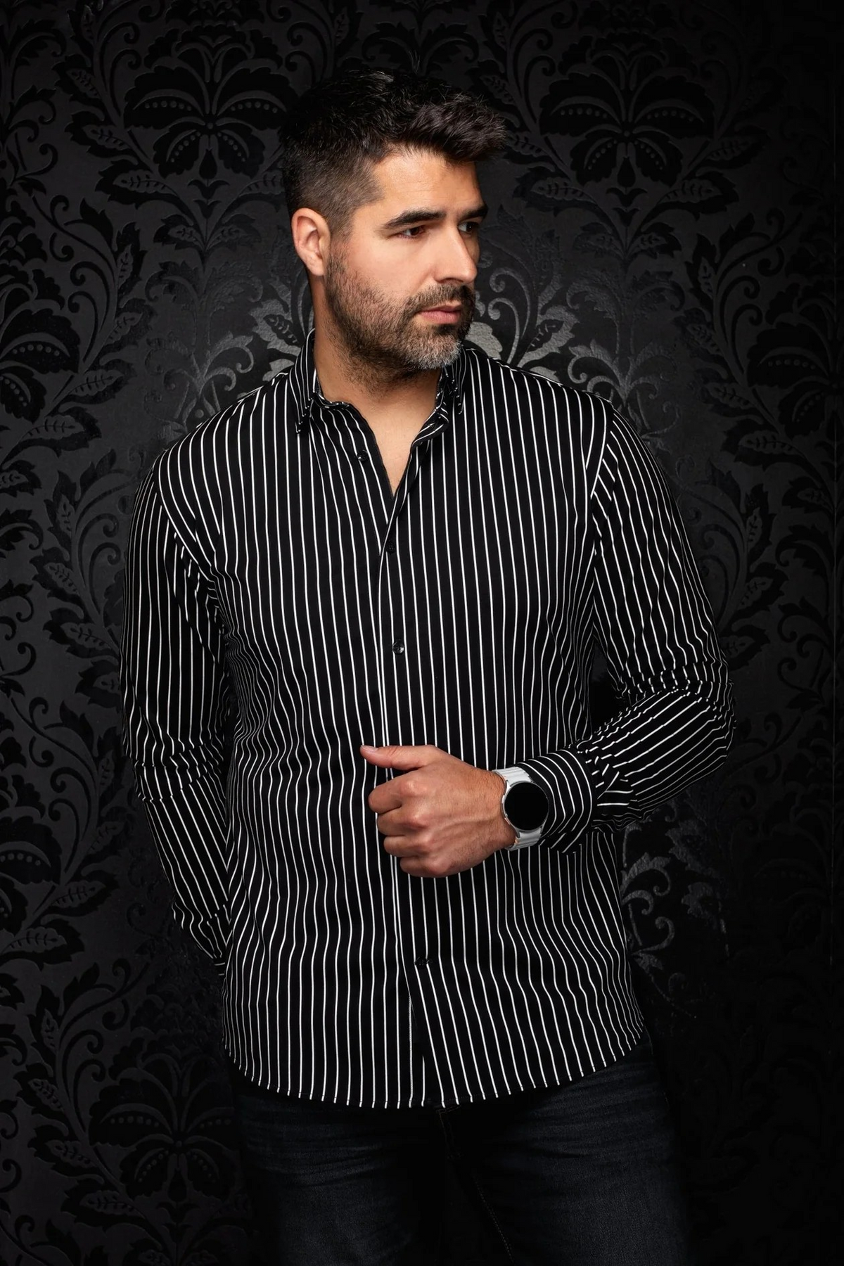 AU NOIR CHEMISE KNIT  HOMME