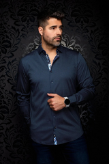 AU NOIR CHEMISE KNIT HOMME
