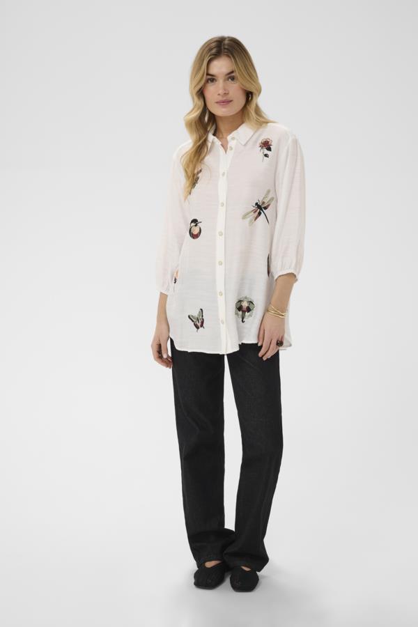 CREAM CHEMISE FEMME