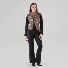 TRICOTTO VESTE SANS MANCHE FEMME