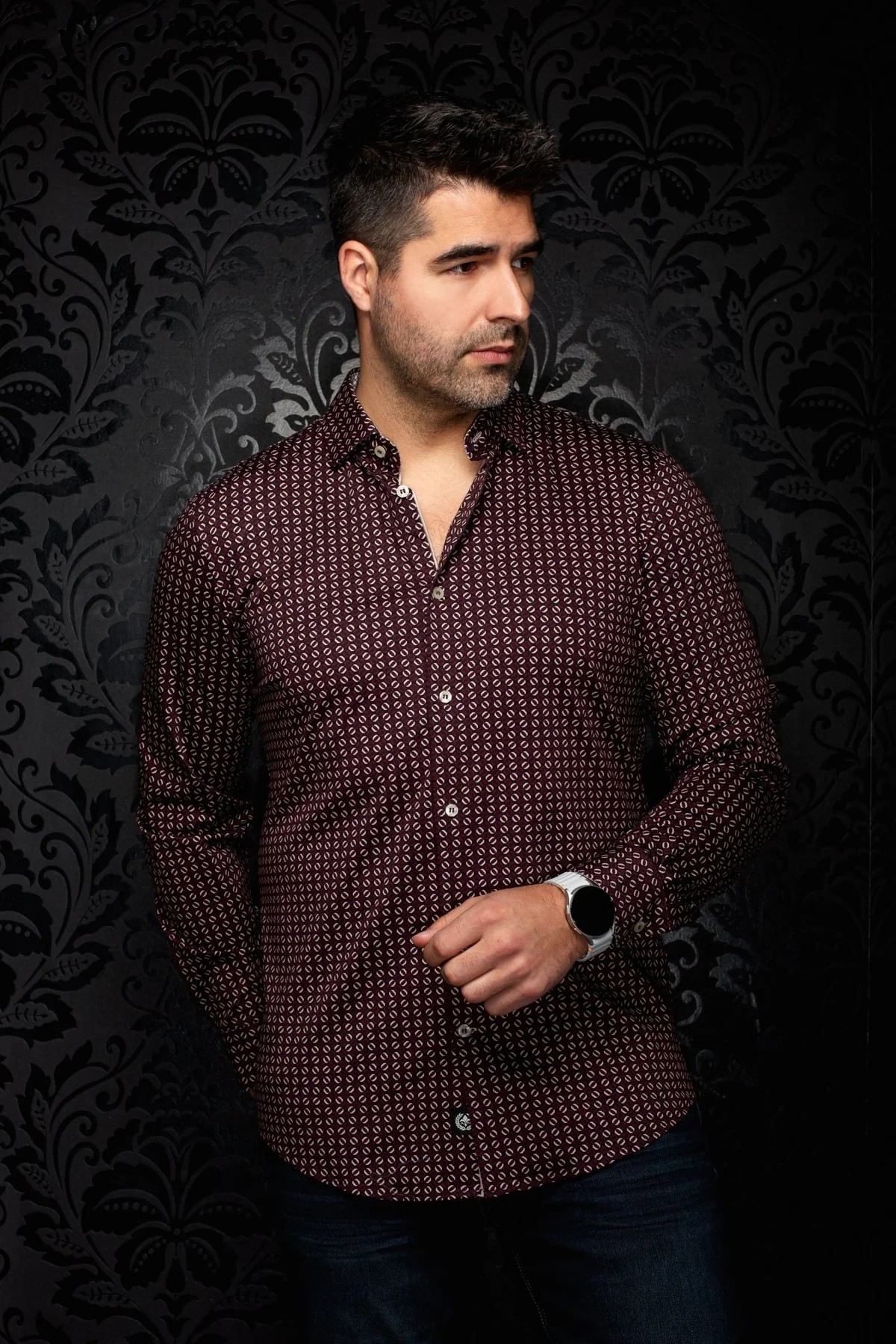 AU NOIR CHEMISE KNIT  HOMME