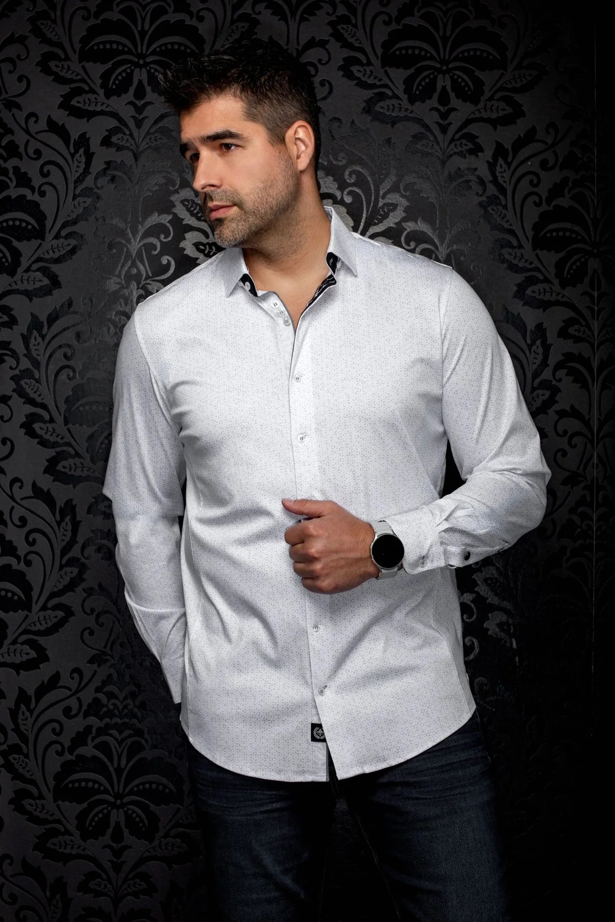 AU NOIR CHEMISE KNIT  HOMME