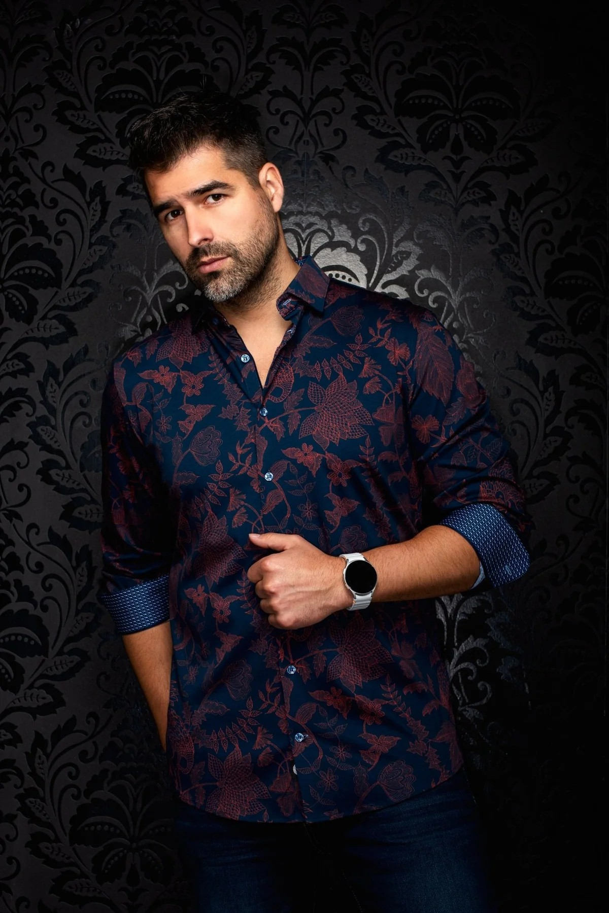 AU NOIR CHEMISE KNIT HOMME