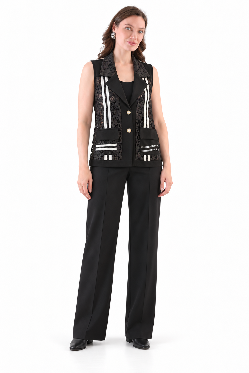 TRICOTTO VESTE SANS MANCHE FEMME