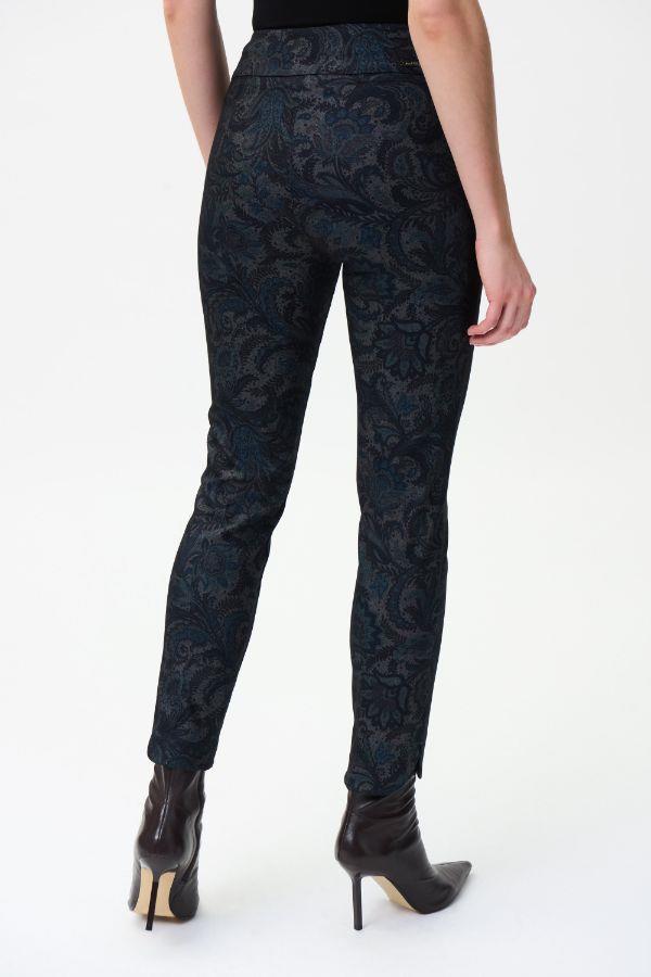 Pull Femme Joseph Ribkoff Taille 10 - Bleu, Encolure V, Manches Courtes, Ligne A - Polyester