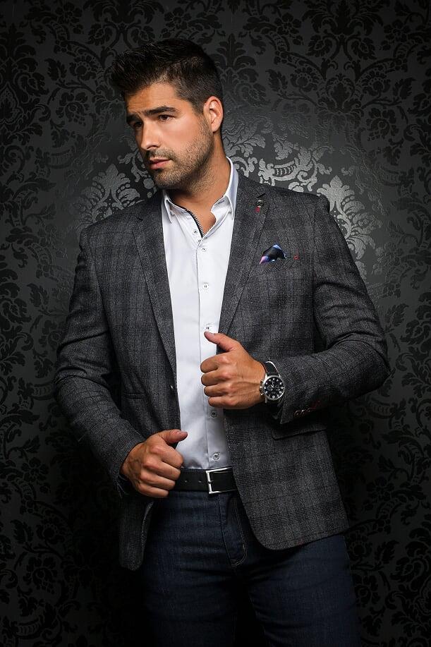 Au Noir Veston Homme