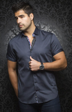 Au Noir Chemise Manche Courte Homme