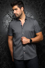 Au Noir Chemise Knit Manche Courte Homme