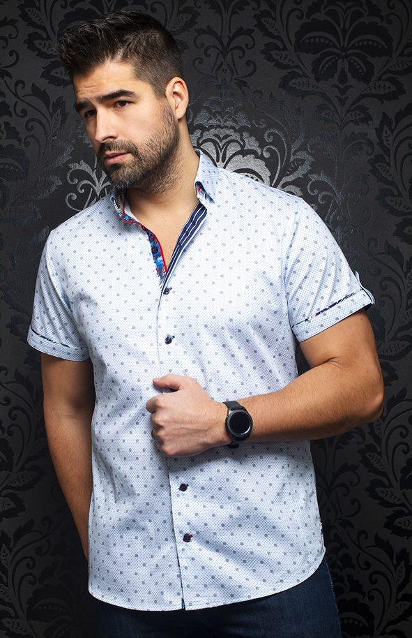 Au Noir Chemise Manche Courte Homme