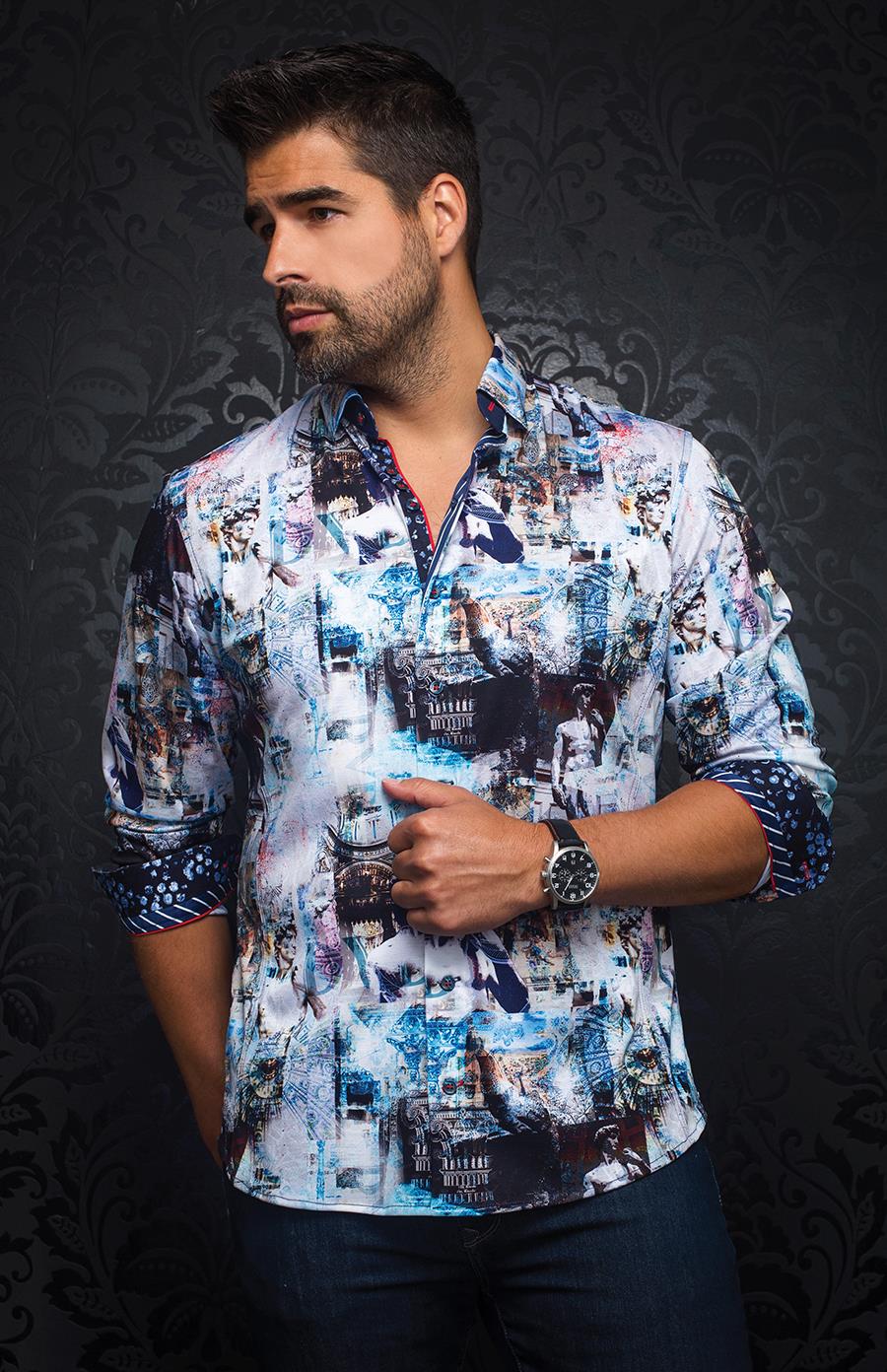 Au Noir Chemise Knit Homme