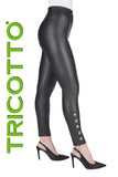 Tricotto Pantalon en cuir Femme