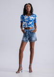 LEZ A LEZ Short en jeans Femme