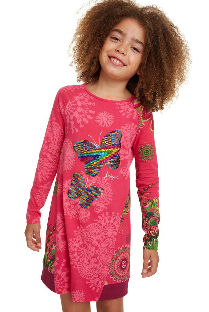 Robe Fille Desigual Ete Desigual - Robe Fille Imprimé Rayures Robe Fille Desigual Ete Desigual - Robe Fille Imprimé Rayures