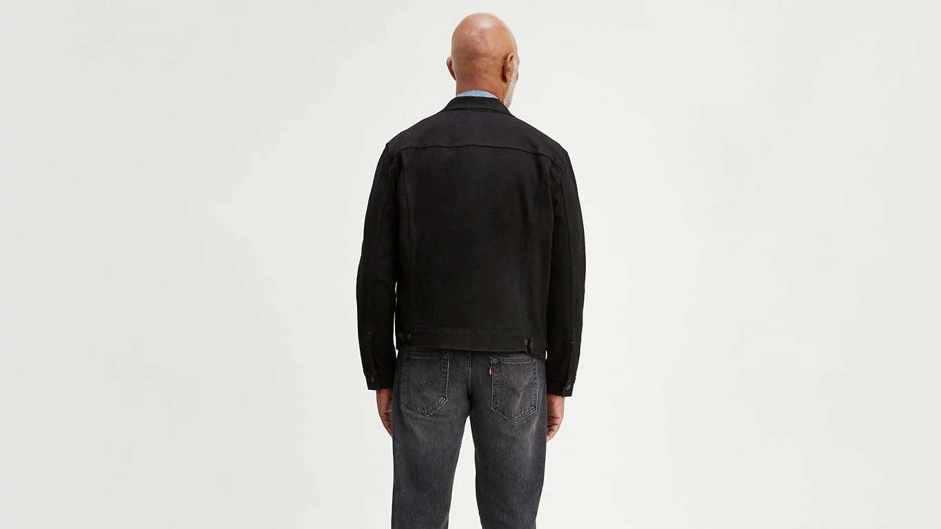 Veste en jeans discount noir levi's homme